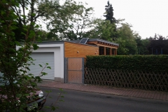 Carportanbau an bestehende Garage