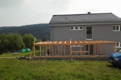 Carport als Flachdach
