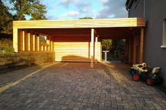 Carport mit Rhombusleisten