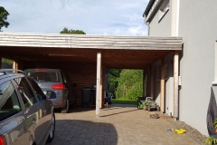 Carport mit Rhombusleisten